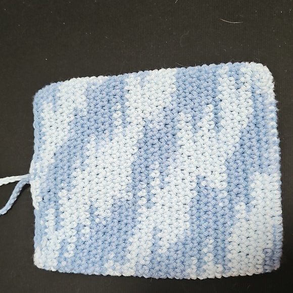 Blue Crochet E-Reader Sleeve - Picture 3 of 5